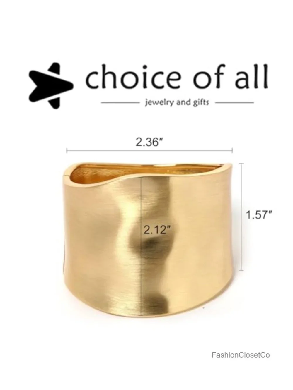 Gold Chunky Bangle Bracelets for Women Big Thick Cuff Bracelet Stackable Non